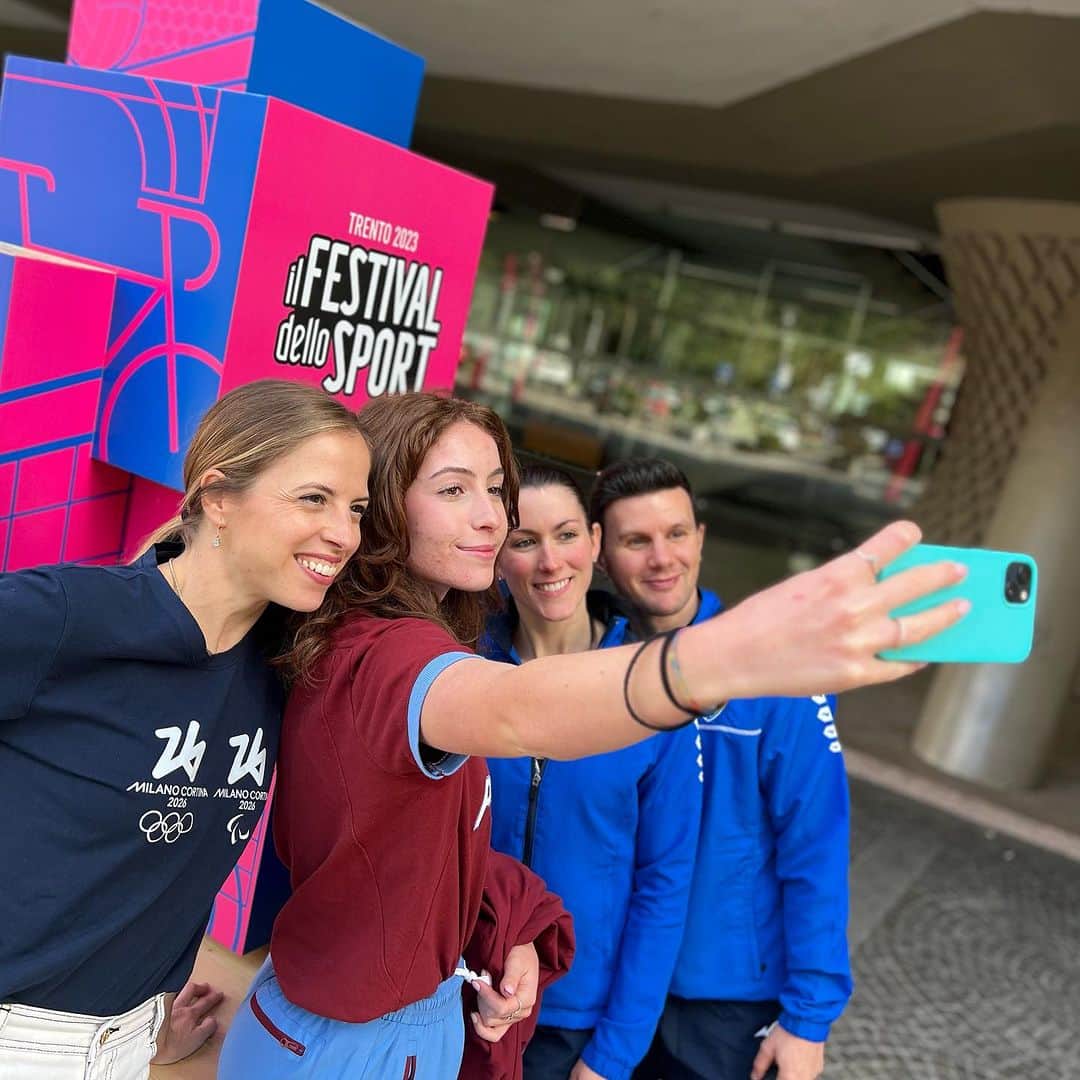 シャルレーヌ・ギニャールのインスタグラム：「SOGNO OLIMPICO 📸  Milano Cortina 2026 a @ilfestivaldellosport - Dream Team!   #milanocortina2026 | #Roadtothegames | @gazzettadellosport」