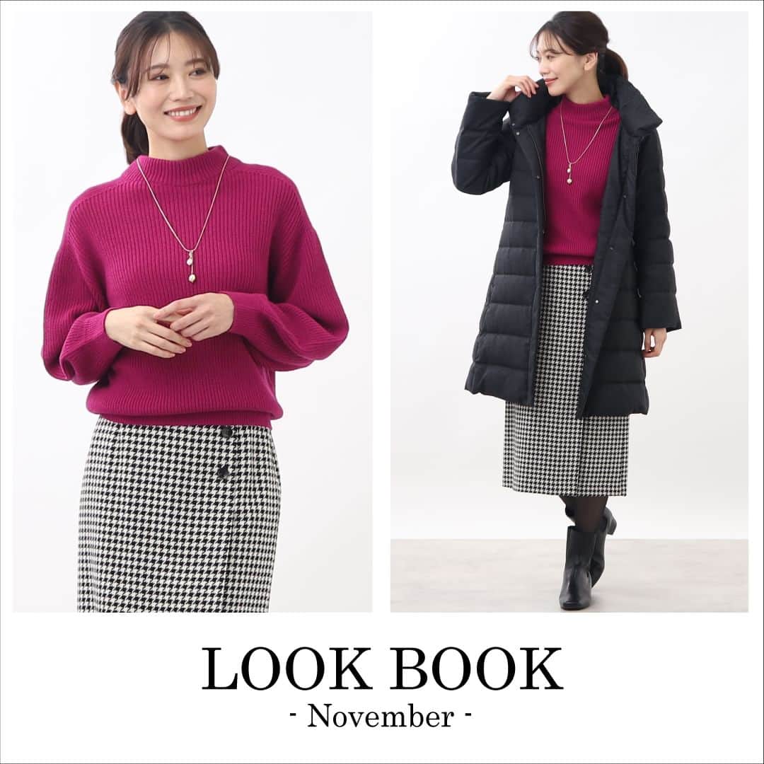 Reflect リフレクトのインスタグラム：「- 11月LOOK BOOK -  本日よりReflect公式サイトにて LOOK BOOK - November - が公開されました。  冬の主役となるバリエーション豊富なコートや ベーシックカラーになりがちな冬コーデが華やかになる カラーニットなど多数ご用意しました。  併せて、オンラインストア限定で先行受注で ポイント7倍キャンペーンを開催しております！  お得なこの機会に、 ぜひチェックしてみてください♪  ▼プロフィール@reflect_kobe_officialより、 公式サイトページにリンク頂けます。  #reflect #リフレクト」