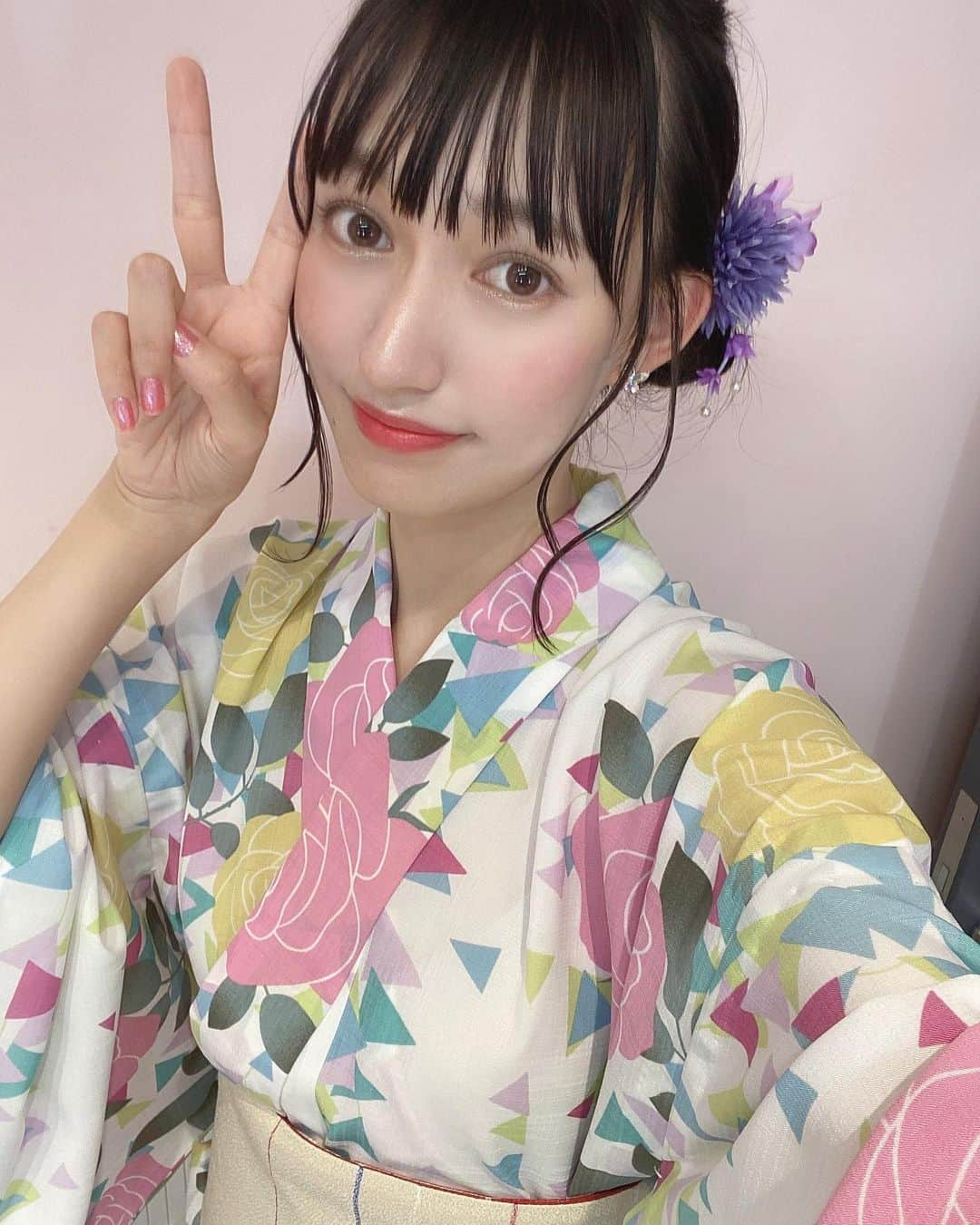 村星りじゅ（ukka）さんのインスタグラム写真 - (村星りじゅ（ukka）Instagram)「＊ 今年の夏は撮影で浴衣を着ることができて嬉しかったです☺︎ ⁡ #浴衣#ukka#村星りじゅ」10月15日 22時56分 - riju_murahoshi