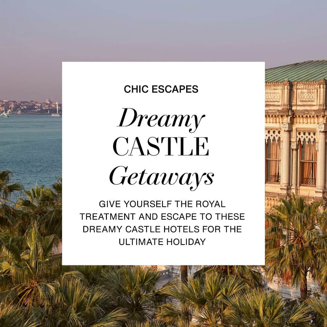 ShopBAZAARのインスタグラム：「Ready to live like royalty? Check out these jaw-dropping castle hotels for the chicest escapes you've dreamed of! Dressing up is half the fun and our editors styled the perfect looks to inspire your packing list. Discover the destinations at the link in our bio. #SHOPBAZAAR」