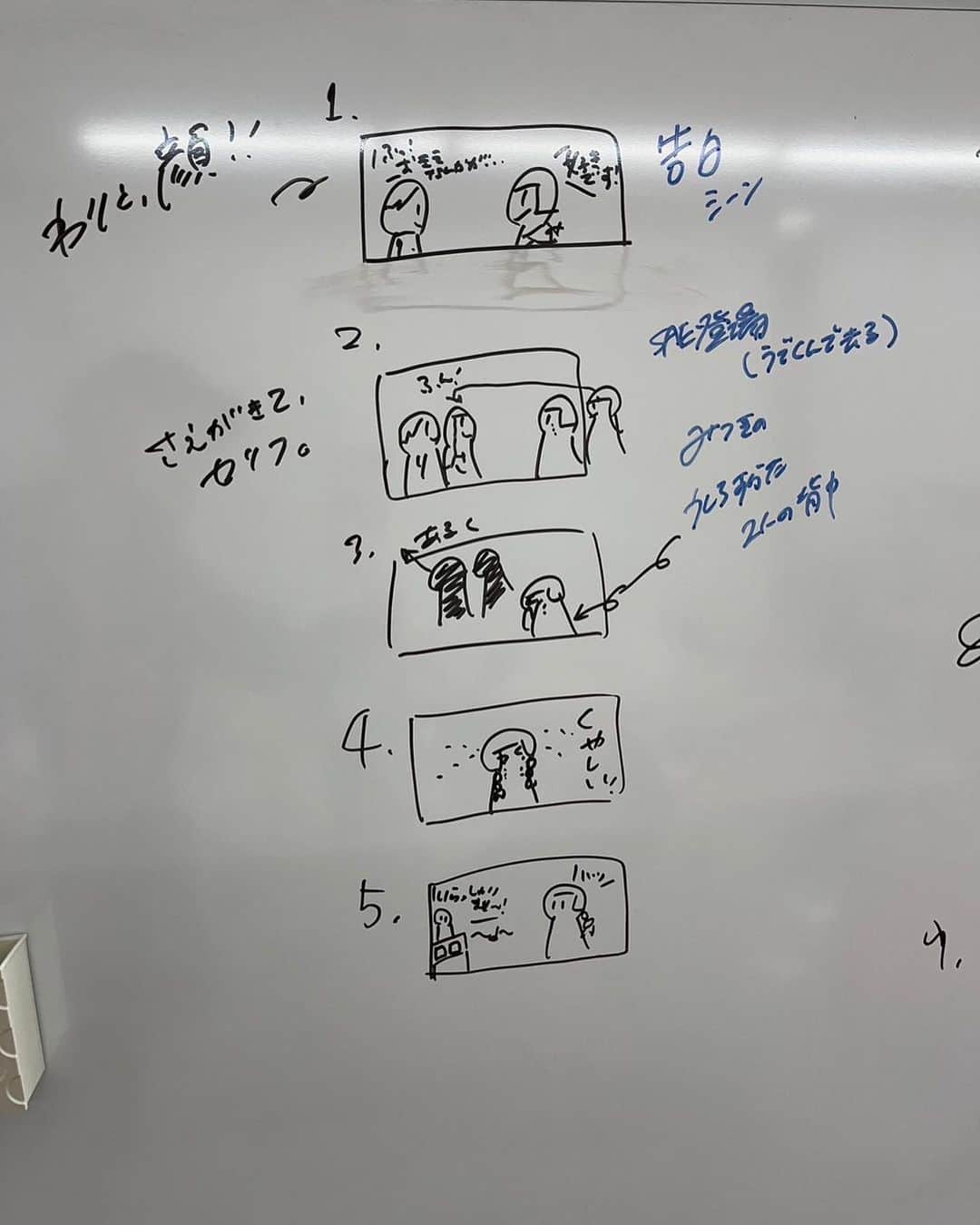天沢璃人（RITO）のインスタグラム：「例の自主cm絵コンテ  ✼••┈┈┈┈••✼••┈┈┈┈••✼ イメージ通りの編集、撮影をしてくださったスタッフの方が居てくれたからこそ実現出来たものでした、、感謝永遠に… ✼••┈┈┈┈••✼••┈┈┈┈••✼」