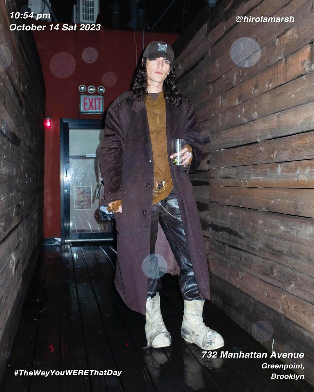 筒井心一のインスタグラム：「Hiro @hirolamarsh on 732  #ManhattanvAvenue at 10:54 pm, October 14 Saturday 2023, #Greenpoint #Brooklyn #NewYork  #OutfitOfTheDay = #TheWayYouWEREThatDay  #TWYWTD #ShinichiTsutsui」