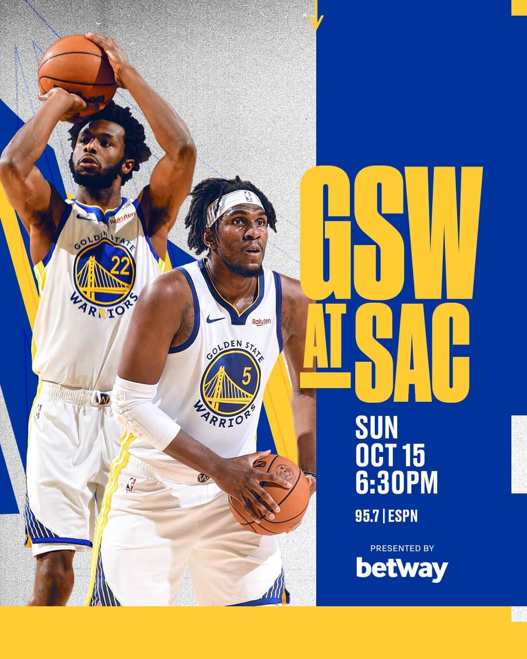 ゴールデンステート・ウォリアーズのインスタグラム：「The preseason grind continues   @betwayusa || #DubNation」
