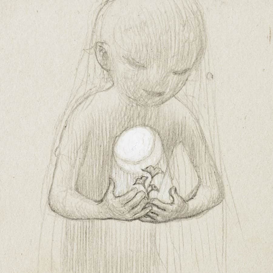 ジェームス・ジーンのインスタグラム：「New puzzle today! 🧩🤔 Solve for a chance to win a Descendent - Lucid Dreamer sculpture and the original drawing here. Avantarte.com/descendent @avant.arte @avantarteinsiders」