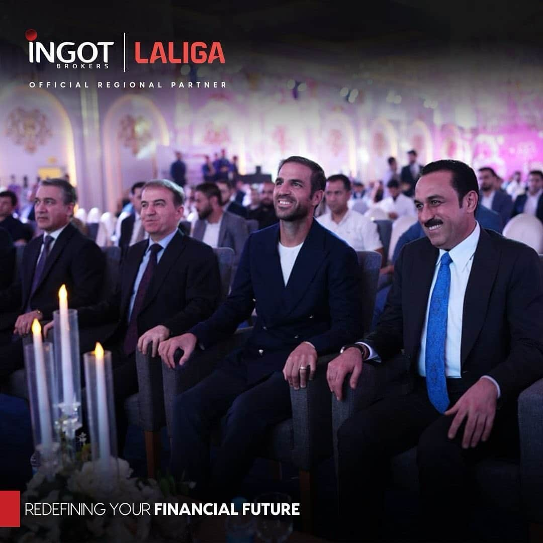 セスク・ファブレガスさんのインスタグラム写真 - (セスク・ファブレガスInstagram)「I had the pleasure to participate in @INGOTBrokers.iq exclusive event in Erbil, which aimed at increasing financial literacy in the area and spurring people to redefine their financial goals. INGOT Brokers is @laliga MENA Regional Financial Partner, and I am proud to have been LALIGA’s Ambassador for this event.」10月16日 1時40分 - cescf4bregas