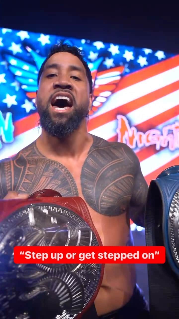 WWEのインスタグラム：「@uceyjucey’s got a message for the entire locker room 😤🔥」