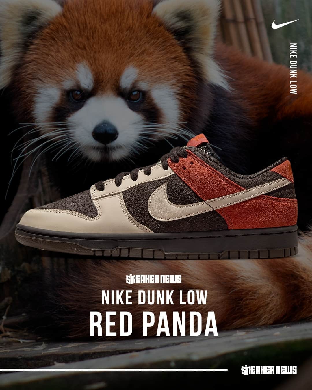 Sneaker Newsさんのインスタグラム写真 - (Sneaker NewsInstagram)「It's official: the Red Panda Dunks are dropping on October 27th. Tap the link in our bio to see the full details.」10月16日 3時00分 - sneakernews