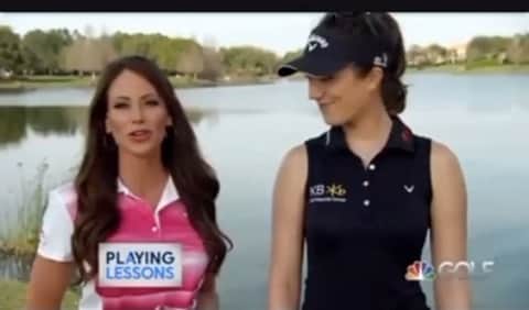 ホーリー・ソンダーズのインスタグラム：「10 years ago!!! Playing Lessons with the Pros was by far my favorite show I hosted…we traveled to the best golfers in the world and I played their home courses one-on-one with them. The footage we got was amazing and the show was super popular. After 5 years off TV I’m feeling like it might be time for a return…」
