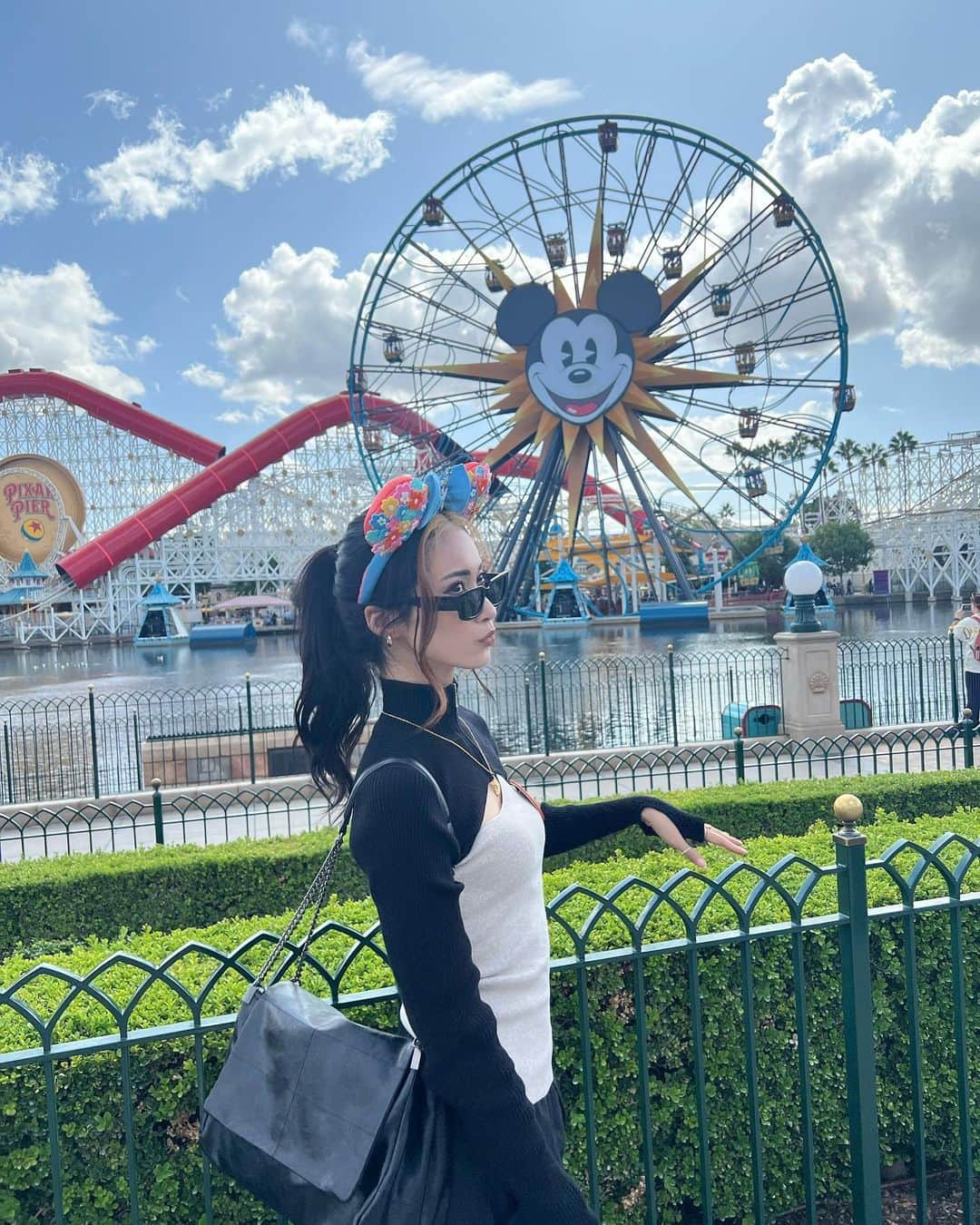 葉月蓮のインスタグラム：「𝔻𝕚𝕤𝕟𝕖𝕪 🐭🎡🎢 #anaheimdisney #disneyland #disneycaliforniaadventure #ディズニーランド #アナハイムディズニー #海外ディズニー」