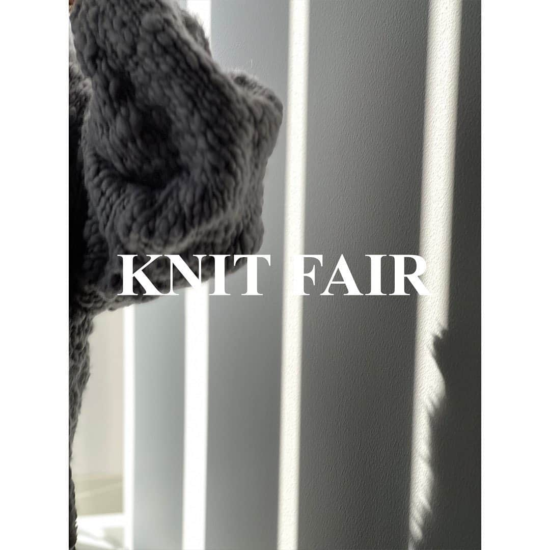 バビロンのインスタグラム：「本日まで！KNIT FAIR これから着たいニットをぜひチェックしてください♥︎  #babylone #knit #2023aw」