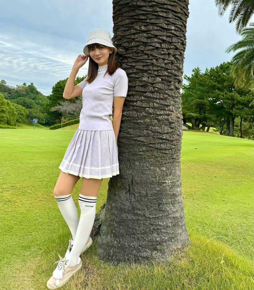 中谷あすみのインスタグラム：「初高知ゴルフ🏌️ 土佐カントリークラブなかなか難しかった🤔  wear @eimygolf  #土佐カントリークラブ #高知ゴルフ #四国ゴルフ #四国旅行 #高知旅行 #eimygolf #ゴルフ女子 #ゴルフコーデ #あすみゴルフ」