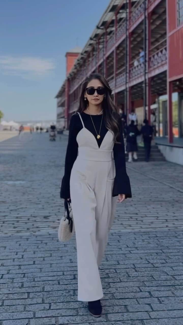 esutoreja_risaribonのインスタグラム：「おはようございます❣️ アイボリーの見せれてなかったコーデ❣️ だんだん寒くなりまたいろんなコーデが楽しめる時期になってきますね❣️🪺 私ものなにを着ようか悩むようになってきた😅」