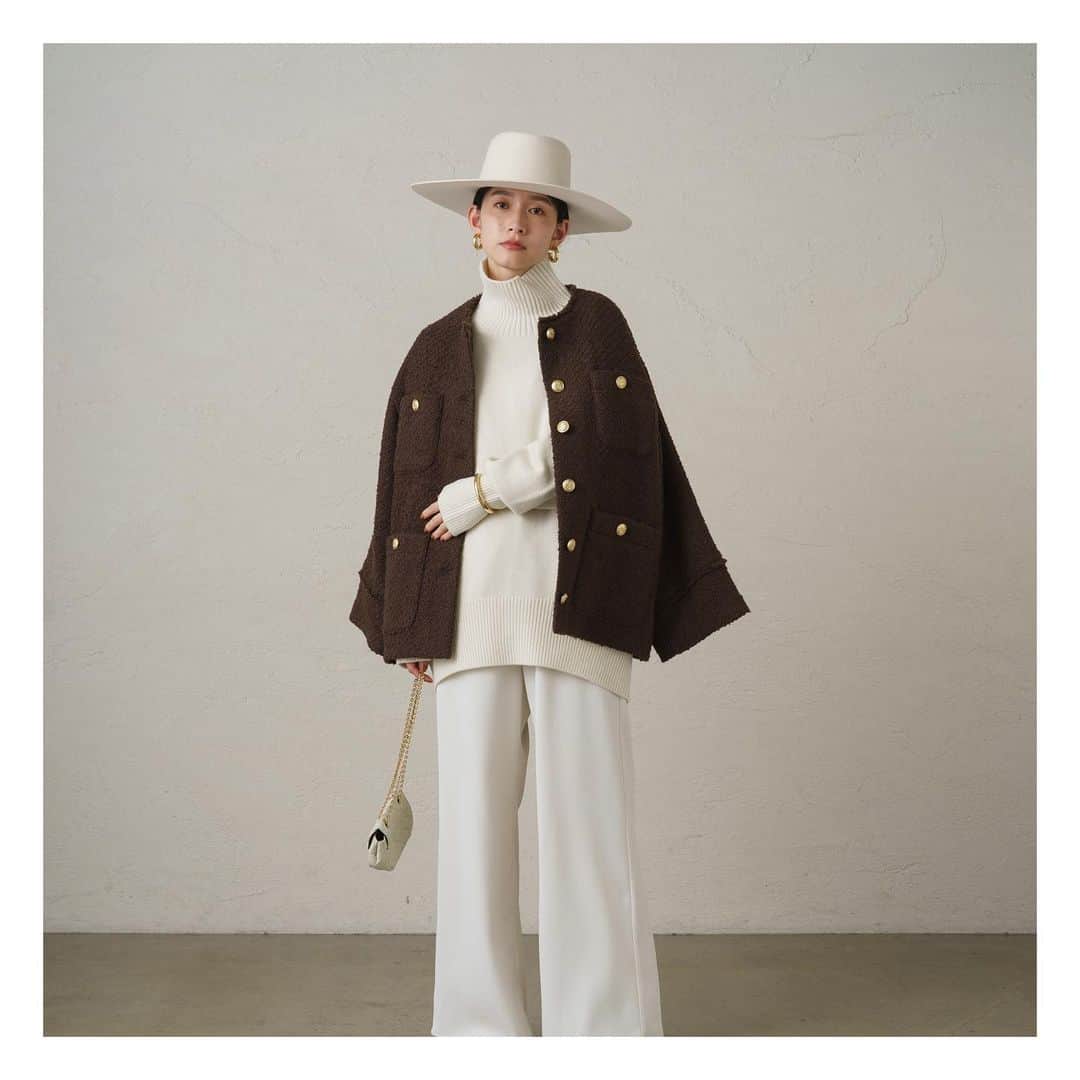 Loungedress officialのインスタグラム：「ㅤㅤㅤㅤㅤㅤㅤㅤㅤㅤㅤㅤㅤ ㅤㅤㅤㅤㅤㅤㅤㅤㅤㅤㅤㅤㅤ BROWN×WHITE 今シーズンおすすめのカラースタイリングです。 ㅤㅤㅤㅤㅤㅤㅤㅤㅤㅤㅤㅤㅤ ㅤㅤㅤㅤㅤㅤㅤㅤㅤㅤㅤㅤㅤ ㅤㅤㅤㅤㅤㅤㅤㅤㅤㅤㅤㅤㅤ ㅤㅤㅤㅤㅤㅤㅤㅤㅤㅤㅤㅤㅤ  #loungedress #loungedress_snap #ラウンジドレス #23aw #ld_23aw #ツイードジャケット」