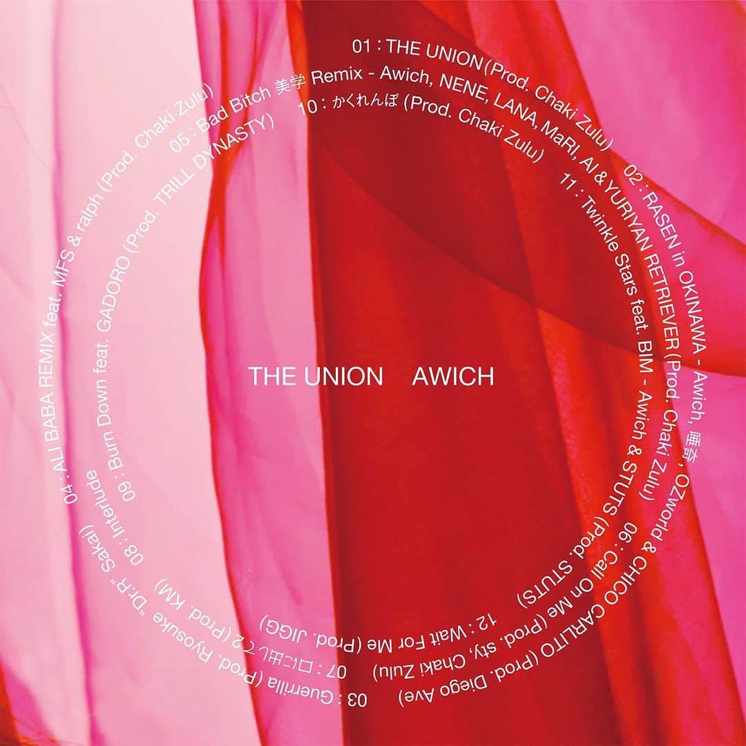 Awichさんのインスタグラム写真 - (AwichInstagram)「「The Union」  2023.10.25  New Album   アリーナまでの残された時間 このアルバムを隅々まで 歌えるようにして 約束の場所に 皆で集いましょう  PEACE」10月16日 12時36分 - awich098