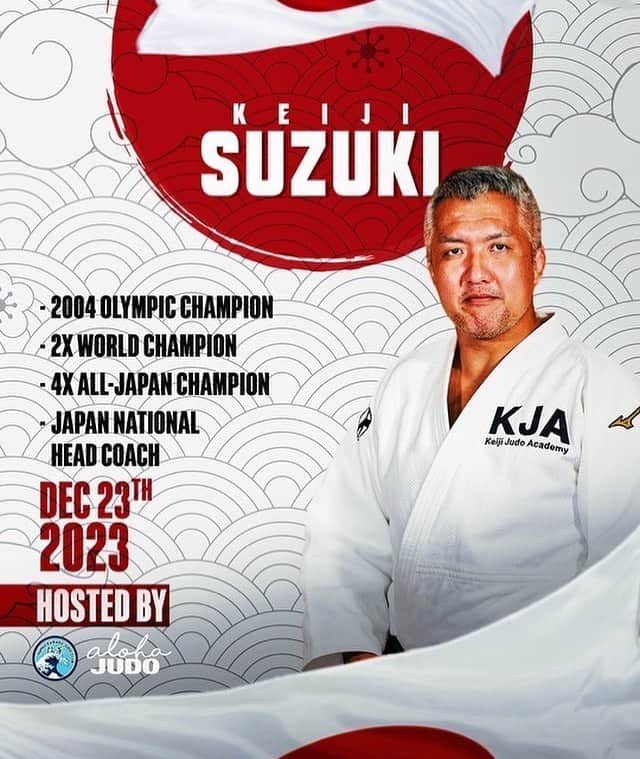 鈴木桂治のインスタグラム：「2023.12.23 ハワイで柔道教室を開催します。 初めて海外での柔道教室。 今は日本人選手もたくさん海外でセミナーをしてますね。 声をかけていただいたことに感謝！ よろしくお願いします。 #judoseminerinhawaii #judo」