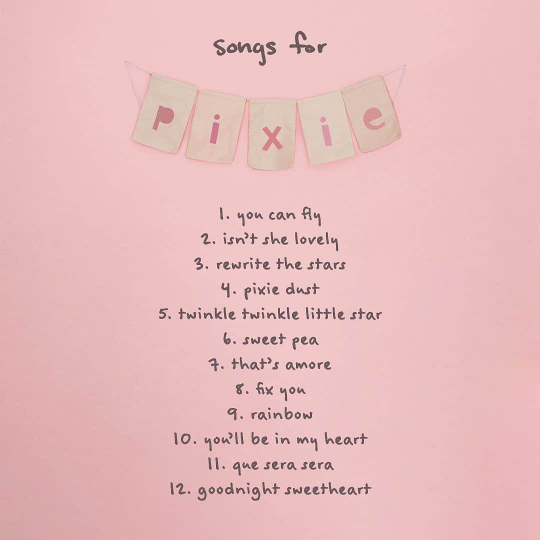 クリスティーナ・ペリーのインスタグラム：「“songs for pixie" tracklisting: reimagined classics, and a new original, "pixie dust"」