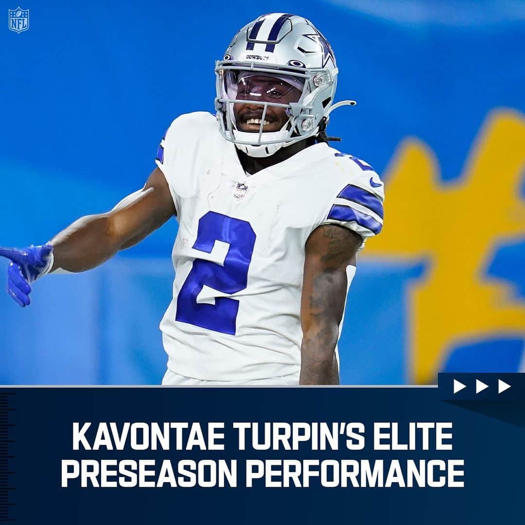 NFLのインスタグラム：「Two return TDs in one half. KaVontae Turpin put on a show the last time the Cowboys were at SoFi.  📺: #DALvsLAC — 8:15pm ET on ESPN/ABC 📱: Stream on #NFLPlus  📷: Ashley Landis/AP」