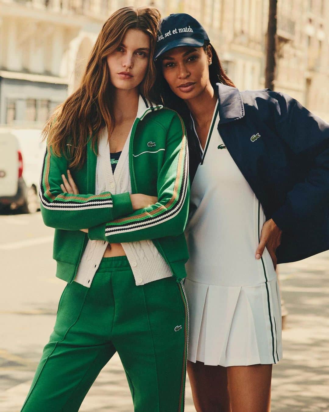 Lacosteさんのインスタグラム写真 - (LacosteInstagram)「When French heritage meets American lifestyle. 🫶   Introducing our special edition collaboration with @bandier, featuring @joansmalls and @lunabijl.  Monthly releases until December 15th, available exclusively in the US online and in select stores.」10月17日 2時25分 - lacoste
