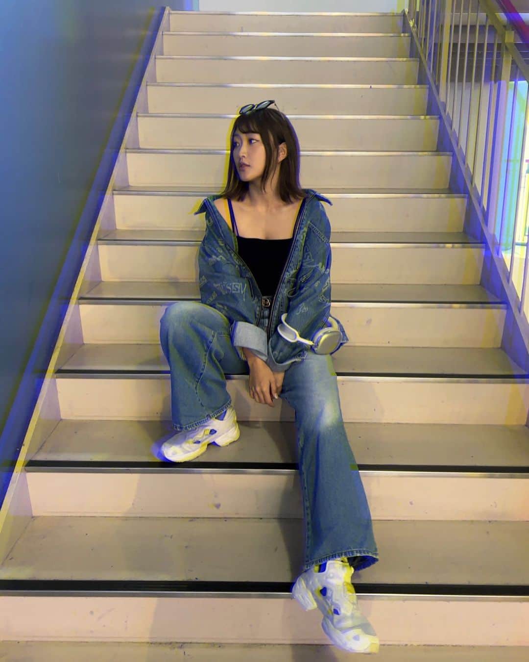 上枝恵美加のインスタグラム：「💙🩵」