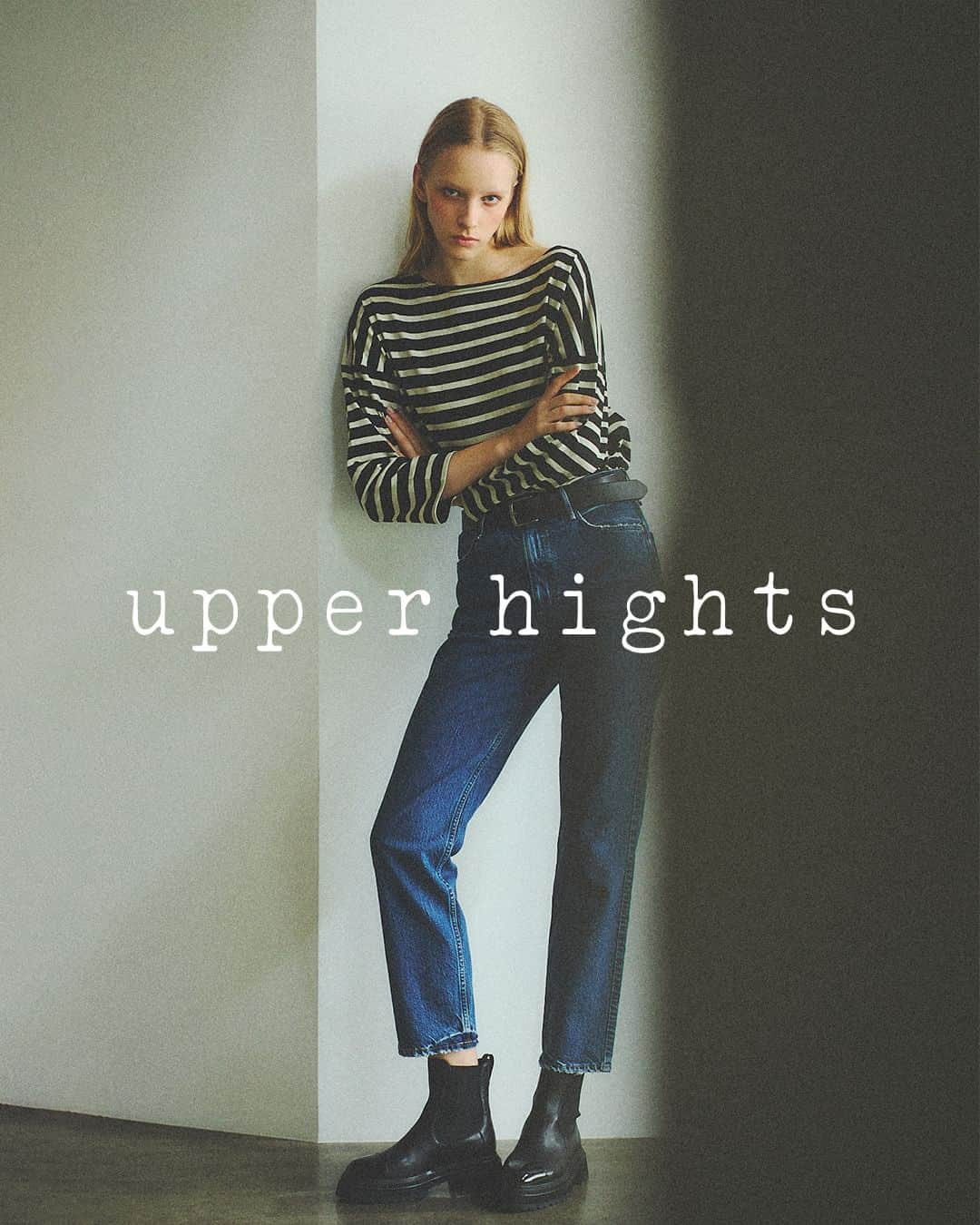 upper hights OFFICIALのインスタグラム：「upper hights 2023 Fall/Winter ”Basedge”  Key word ”The Importance Of Basic"  Denim : THE KELLY  #upperhights #23fallwinter #23fw #jeans #denim #newseason #denimcode #アッパーハイツ #アッパーハイツデニム #デニム #デニムコーデ  #デニムラバー」