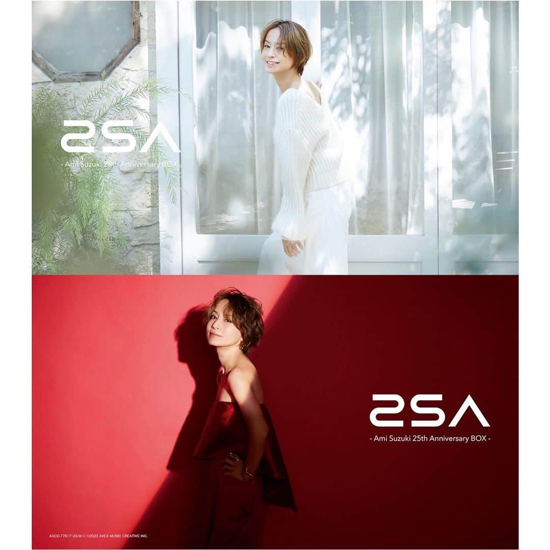 鈴木亜美のインスタグラム：「12月20日発売の25周年アニバーサリーBOX 「2SA ～Ami Suzuki 25th Anniversary BOX～」🎁のリリース記念パーティ（トークショー＆特典会）参加権付きカートがオープンしました🛒✨ (楽天ブックスでご購入いただいた方のみの特典となりますのでお間違いなく🙌🏻)  特典付きは数に限りがあるのでお早めにゲットしてくださいね❗️  皆様に会えるのを楽しみにしています😌❤️  ▼楽天ブックス購入ページはこちら✔︎ https://r10.to/hNEbDI  ≪製品情報≫ ■タイトル 2SA（読み：ダブル・エス・エー）～Ami Suzuki 25th Anniversary BOX～  ■商品概要 9DISC（7CD＋2Blu-ray＋豪華フォトブック40P＋特典グッズ封入）  ■販売価格 29,700円（税込）/ 27,000円（税抜）  ≪「2SA ～Ami Suzuki 25th Anniversary BOX～」リリース記念パーティー≫  ■イベント内容 鈴木亜美トークショー＋スペシャルサンクスカードお渡し会 　※スペシャルサンクスカードは、「2SA ～Ami Suzuki 25th Anniversary BOX～」に収納することができるサイズの特製カードとなります。（14.2cm×25.2cm）   ■販売期間（先着販売） 1次販売：2023年10月16日(月) 19:00 ～ 10月29日(日) 23:59 2次販売：2023年11月８日（水）19:00　～　2024年1月31日（水）23:59   ■イベント日程 2024年2月11日（日） 第1部：開場13:30、開演14:00（トークショー：14:00～、特典会：14:30～） 第2部：開場17:00、開演17:30（トークショー：17:30～、特典会：18:00～）   ■イベント会場 二子玉川ライズ　スタジオ ＆ ホール (住所：〒158-0094　東京都世田谷区玉川1-14-1　二子玉川ライズ)  ※詳細は公式HPをご確認ください  #あみーゴ25周年 #2SA」