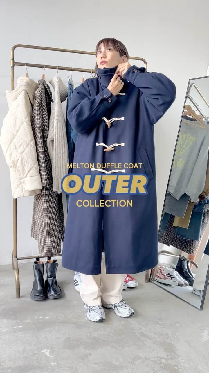のインスタグラム：「📣OUTER COLLECTION !!! 冬本番のおすすめアウターをたっぷりご紹介！ ロングからショートまでたくさんご用意しております◎ ㅤㅤ ━━━━━━━━━━━━━━━ ㅤ #メルトンダッフルコート price/¥7,920(tax in) color/navy.ivory.camel size/FREE ㅤㅤㅤ #中綿オーバーサイズコート price/¥7,260(tax in) color/black.ivory.camel size/FREE ㅤㅤㅤ #スタンドカラー3WAYロングコート price/¥7,920(tax in) color/black.ivory.khaki.navy.check size/S.M ㅤㅤㅤ #中綿キルティングコート price/¥9,900(tax in) color/black.ivory size/FREE ㅤㅤ ━━━━━━━━━━━━━━━ ㅤㅤ ※撮影環境の加工感により、実物と色味が異なる場合がございます。 実物に近い色味はZOZOTOWNページ内画像をご参照ください。  #auntierosa#arholiday#holiday#auntierosaholiday#アンティローザホリデー#ホリデー#アンティローザ#2023AW#zozotown#zozotown購入品#ファッション #ワンマイルコーデ #イエベ #ブルベ #秋コーデ #冬コーデ#シンプルコーデ#モードカジュアル #リラックス #リラックカジュアル #大人カジュアル #大人ファッション」