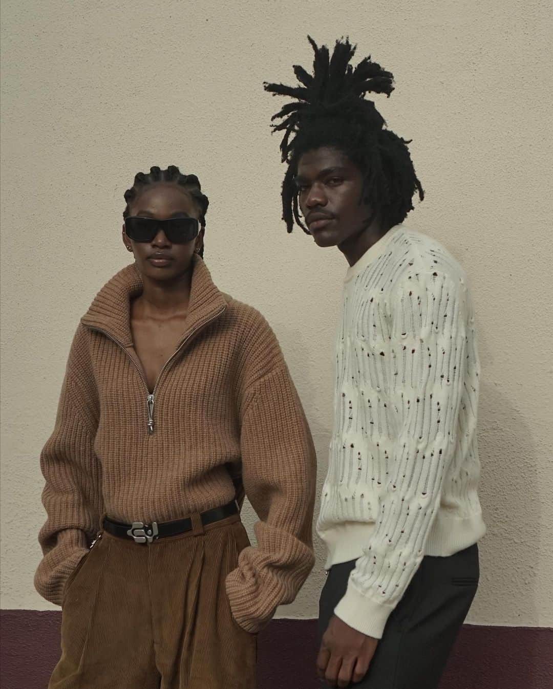 エイティーズのインスタグラム：「For Fall 2023 EYTYS unveils a range of merino knits in unisex designs. Explore the knitwear edit online and in-store.」