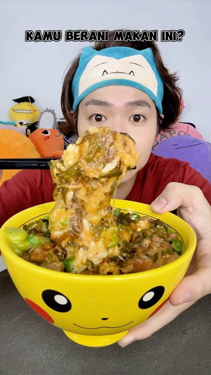 そこらへん元気のインスタグラム：「Makanan Jepang yg Orang Indonesia pasti tidak suka Kamu berani makan?😏 Dan kamu pernah makan yang mana?  #makananjepang #natto #umeboshi #okra #mozuku #mekabu #nagaimo #telurmentah #wasabi #japanese #japanesefood #japanesefoodchallenge」