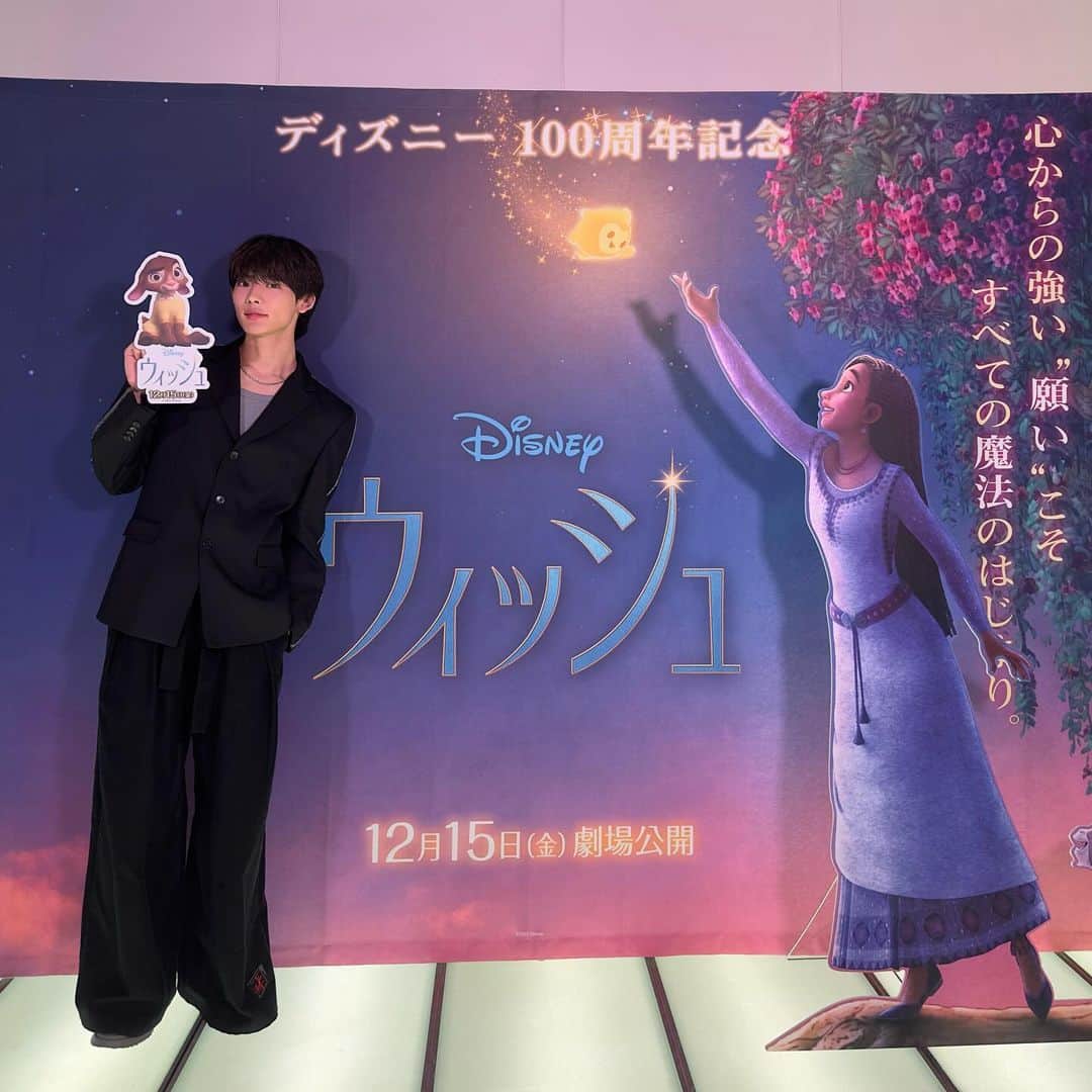 のインスタグラム：「「WISH」⭐️ ディズニー映画100周年の歴史と魔法が詰まった作品WISHの映像の一部を特別映像上映会にご招待していただき見てきました。全編が待ちきれない感動🥲楽しみすぎる、、  #ウィッシュ #PR」