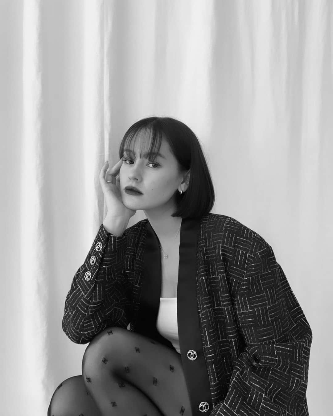 emmaのインスタグラム：「🖤  #PR #CHANEL #CHANELFineJewelry」