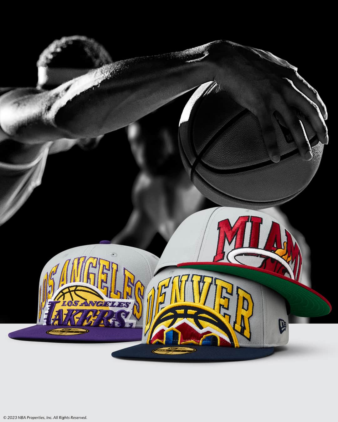 ニューエラ・キャップのインスタグラム：「Gear up for the new season with the 2023 NBA Tip-Off Collection. Available now in 59FIFTY, 9FIFTY, and more at New Era.」