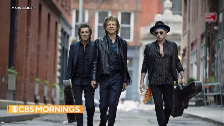 The Rolling Stonesのインスタグラム：「For the first time in 18 years, @therollingstones are out with an album of new music — their first since drummer Charlie Watts died in 2021.  In a rare joint interview, @mickjagger, @officialkeef and @ronniewood told @anthonymasoncbs about their friendship and success.」