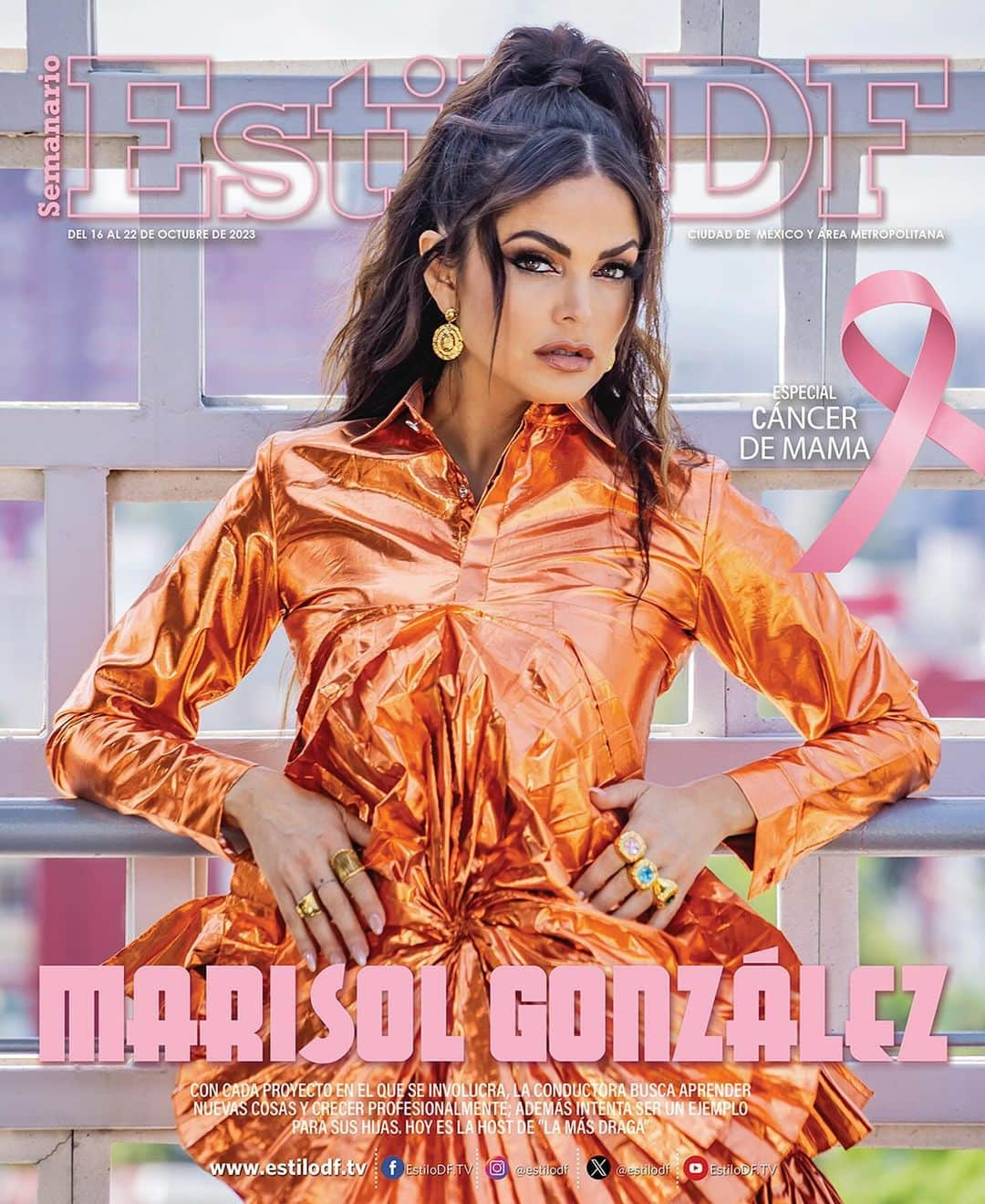 マリソル・ゴンザレスのインスタグラム：「Hoy es Lunes de #EstiloDF en portada tenemos a @marisolglzc   Con cada proyecto en el que se involucra, la conductora busca aprender nuevas cosas y crecer profesionalmente; además intenta ser un ejemplo para sus hijas, hoy es la Host de "La más Draga"  📍XOMA Boutique Stays by Viadora @viadoramx」