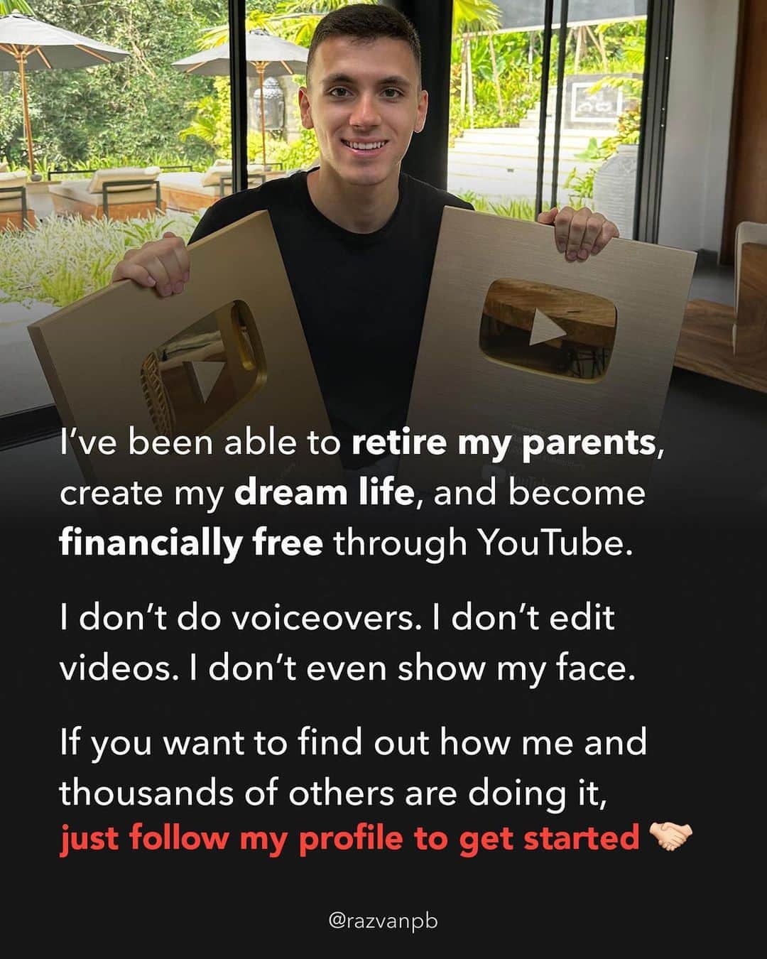 The Luxury Lifestyle Magazineさんのインスタグラム写真 - (The Luxury Lifestyle MagazineInstagram)「@razvanpb is the MAN when it comes to Automated YouTube channels. You should go check him out, he built his YouTube channels to $30k/m in just under 2 years🔥  @razvanpb @razvanpb @razvanpb」10月17日 0時02分 - luxurylifestylemagazine