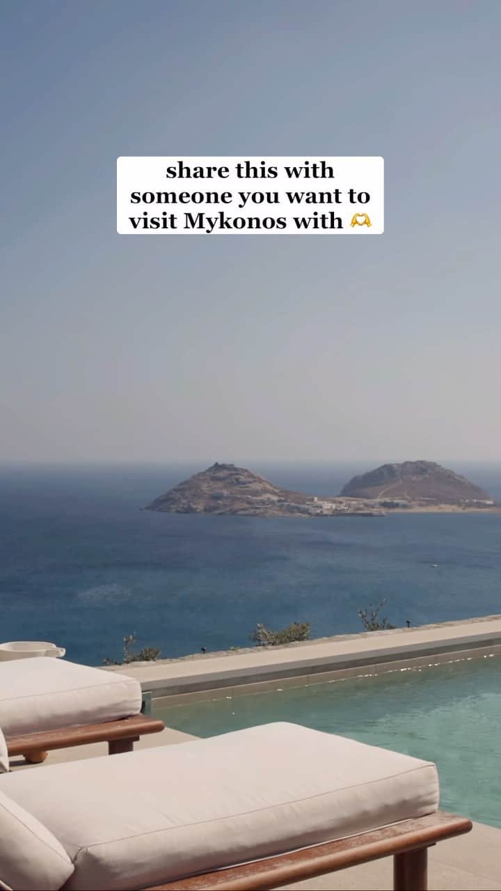 Bedroom diaryのインスタグラム：「Located on the sun-kissed shores of #Mykonos, @calimykonos is a far cry from the island’s party reputation. For clubbing and bar-hopping, head to Old Town. For breathtaking views, elegant digs and fresh sushi complimented by local wine, head to this exclusive hideaway in the coastal village of Kalafati. Oh, and let’s not forget about the shimmering, winding infinity pool overlooking the Aegean Sea that’s practically begging you to bask in the sunshine and sip a cocktail by the water’s edge. Intrigued? At the link in bio, read all should know about #CaliMykonos luxury resort. ☀️🌊 #ad」