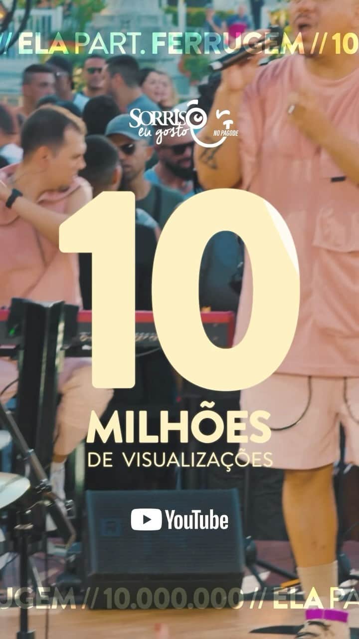 Sorriso Marotoのインスタグラム：「10 MILHÕES no clipe de ELA!!! 🌽🌽🌽  EXPLODIU turma, seguimos como um dos clipes mais vistos no Top 100 do @youtubebrasil! ♥️  Podemos contar com vocês pra dar play muito essa semana? Vambora! 🔥」