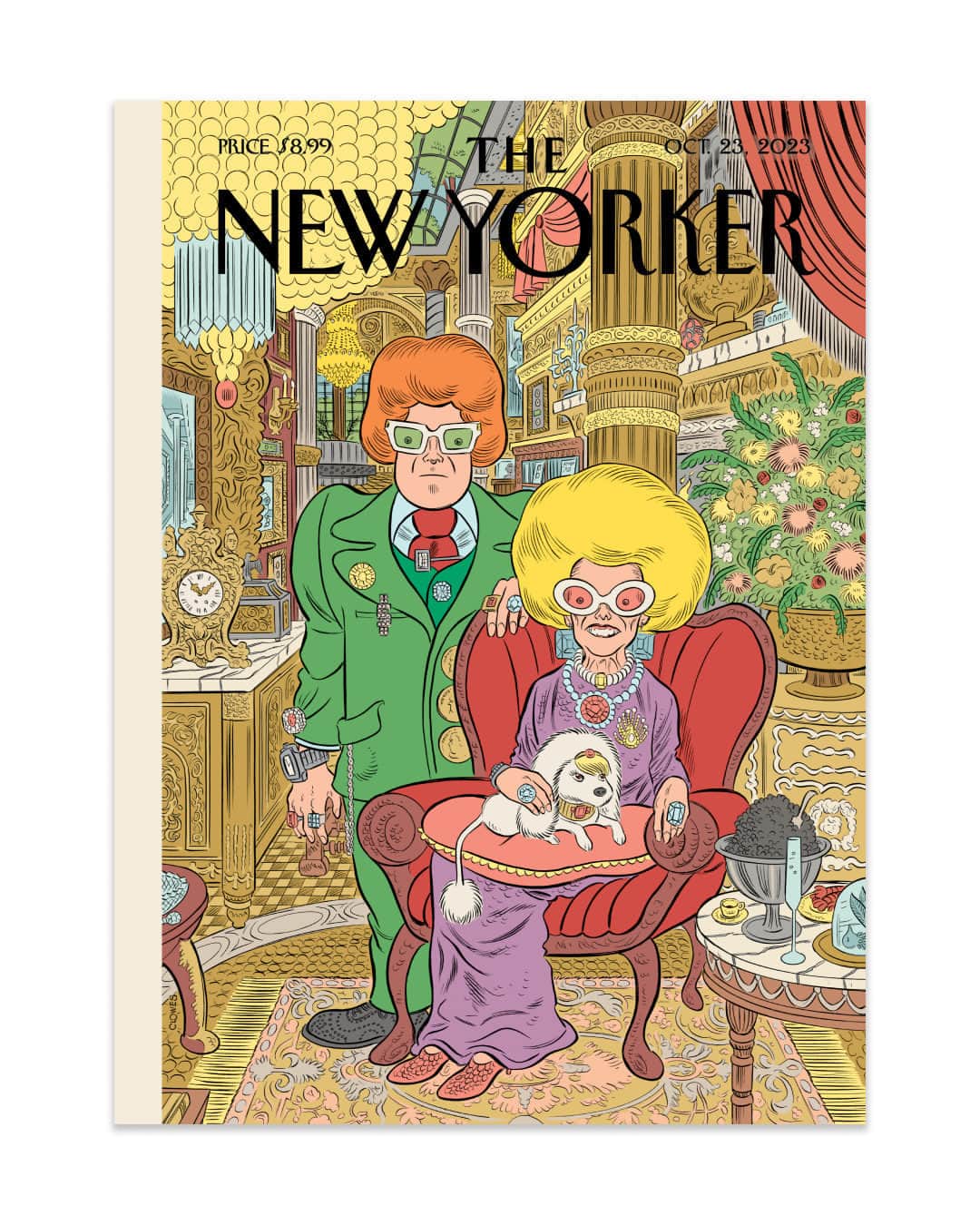 The New Yorkerのインスタグラム：「For the cover of this year’s Money Issue, the cartoonist @daniel_clowes evokes the lavish, concentrated wealth that governs our world. Tap the link in our bio to read a Q. & A. with the artist.」