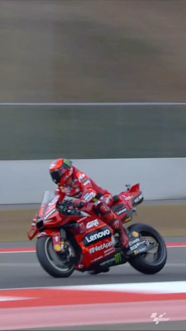 のインスタグラム：「P13 ➡️ P1 😤 @MotoGP  @Pecco63 with a masterclass in the #IndonesianGP and extending his championship lead by 18 points.  #MonsterEnergy #MotoGP #Motorsport #Motorcylce #Race #Racing」