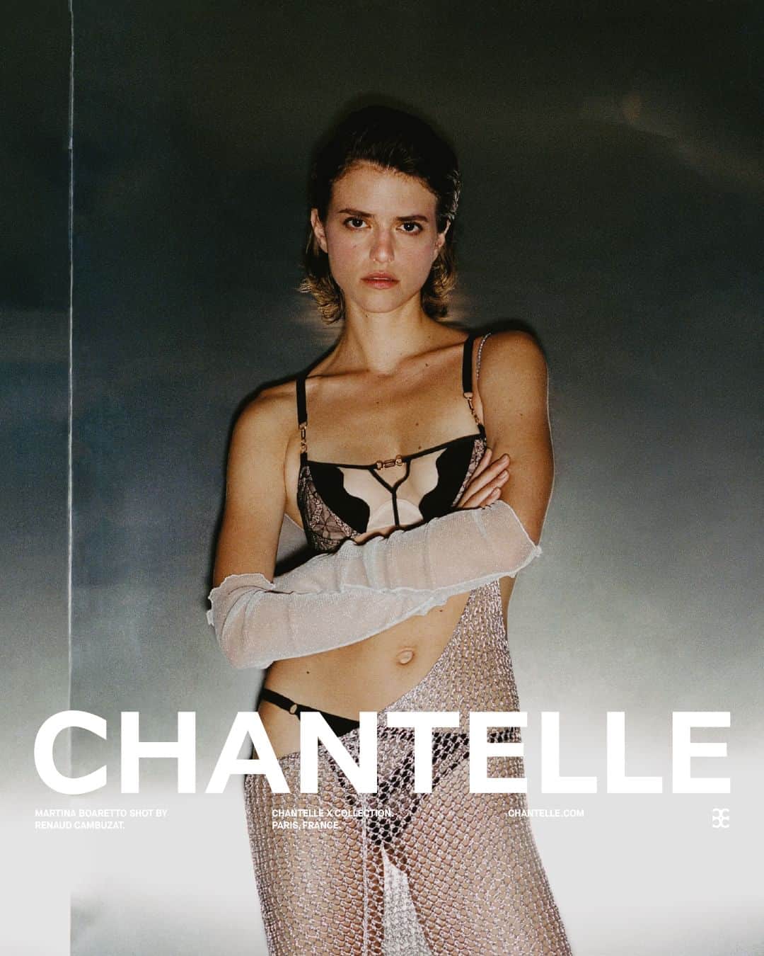 シャンテルのインスタグラム：「CONVERSATION(S) CONTINUE(S) MARTINA BOARETTO SHOT BY RENAUD CAMBUZAT IN PARIS, FRANCE   #chantelle #ChantelleParis」