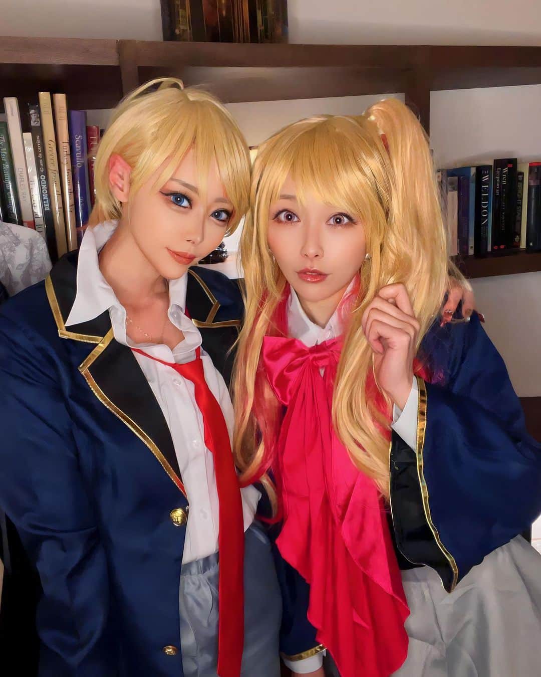 MIUのインスタグラム：「みりたすとペアショット🩶 星野アクア 星野ルビー  #推しの子　#cosplay #コスプレ  2023.10.15」