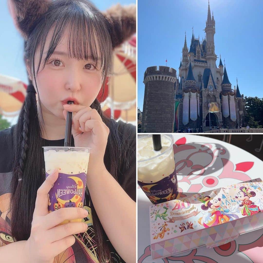 上田ミルキィのインスタグラム：「🎃🦇🕸🏰🐭💙🎡」