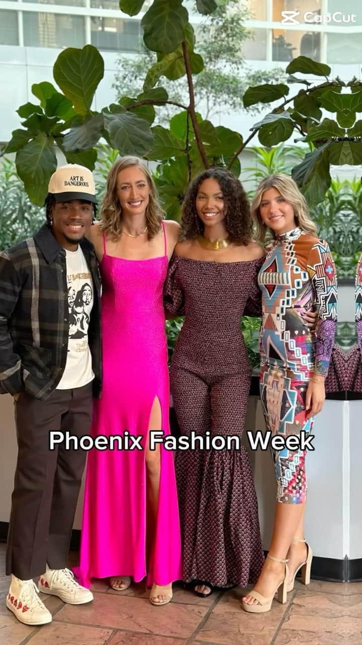 ブリージャ・ラーソンのインスタグラム：「Phoenix Fashion Week is here! If you tuned in this morning in Arizona to AZTV channel 7, we got to display some of the designers’ clothing that will be displayed this weekend! Friday will be showcasing #fashionablypink which I feel very honored to be asked to join, many of the models for the show will@be local cancer survivors, models competing for model of the year and some local celebrities. It’s going to be a fun event, don’t miss out!   #phxfashionweek #fashionablypink」