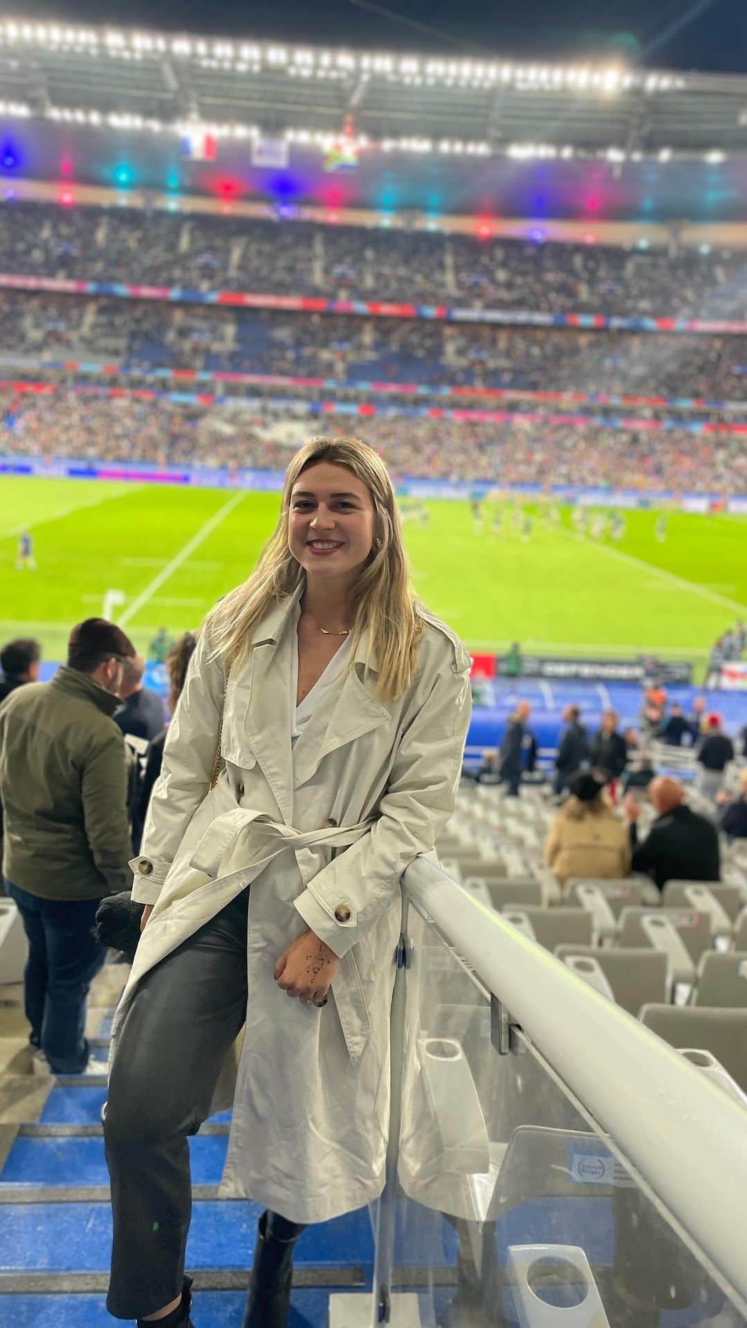 マチルド・グロのインスタグラム：「Thanks a lot @rugbyworldcupfrance2023 for invite me for this match yesterday night. Lots of emotions for the Team 🇫🇷 @francerugby , all my support for them.  They will be back 🙌🏻  • #worldcup #sport #lotsofemotions」