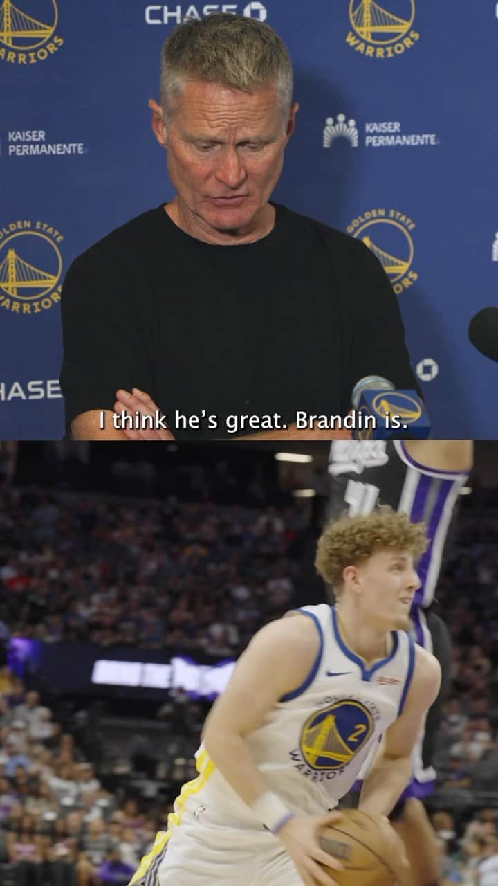 ゴールデンステート・ウォリアーズのインスタグラム：「Brandin is having a great start to his preseason」