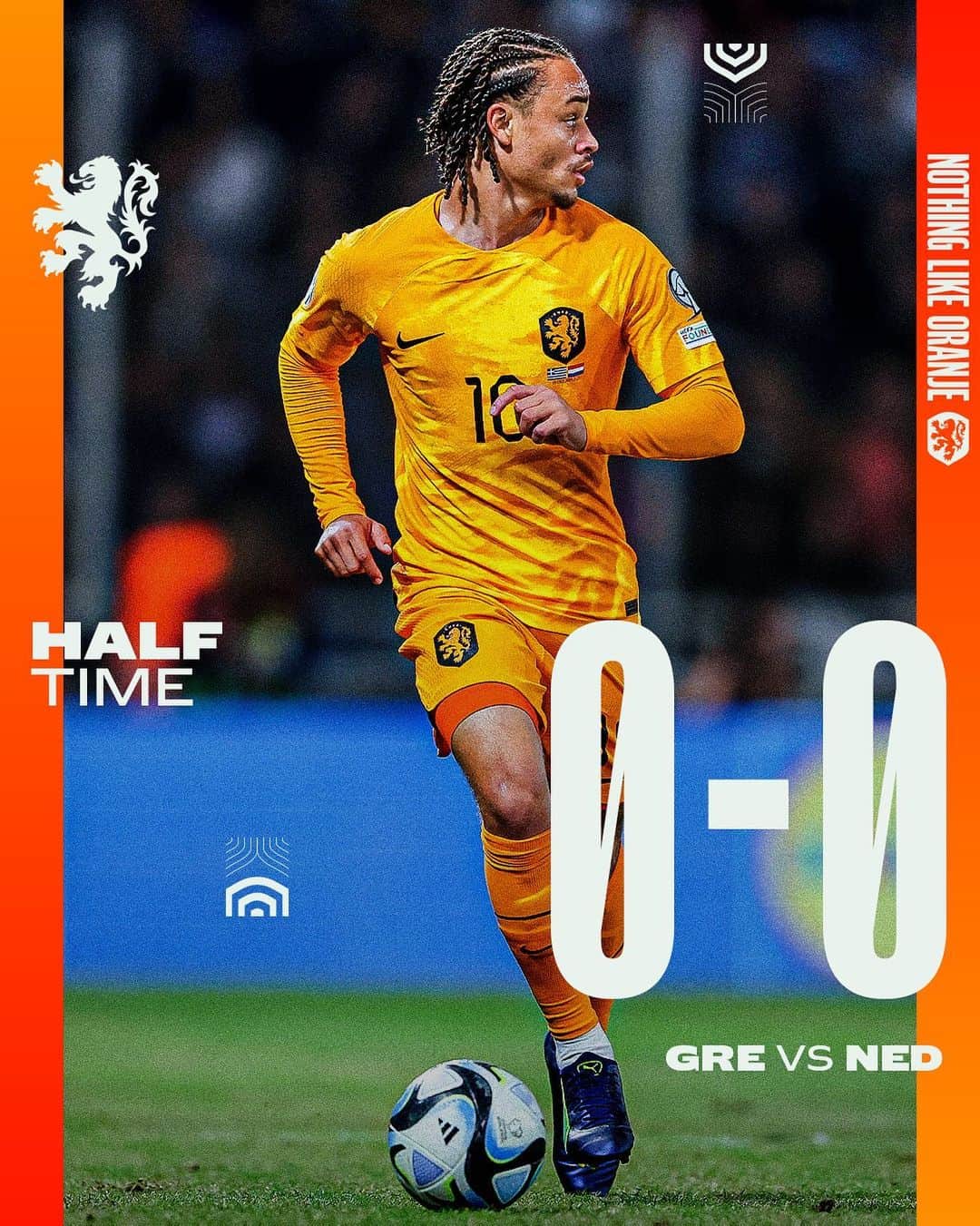 のインスタグラム：「No goals yet in Athens.  #NothingLikeOranje #GRENED」