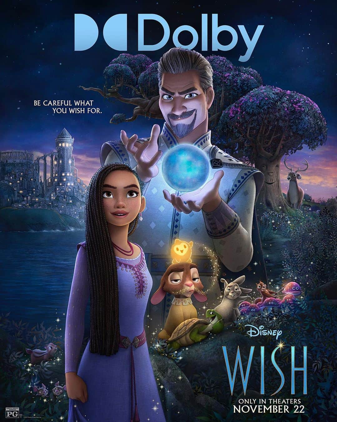 ウォルト・ディズニー・アニメーション・スタジオズのインスタグラム：「Make your wish come true ✨ 🤩 Check out these exclusive #DolbyCinema and #RealD posters from Disney's #Wish.」