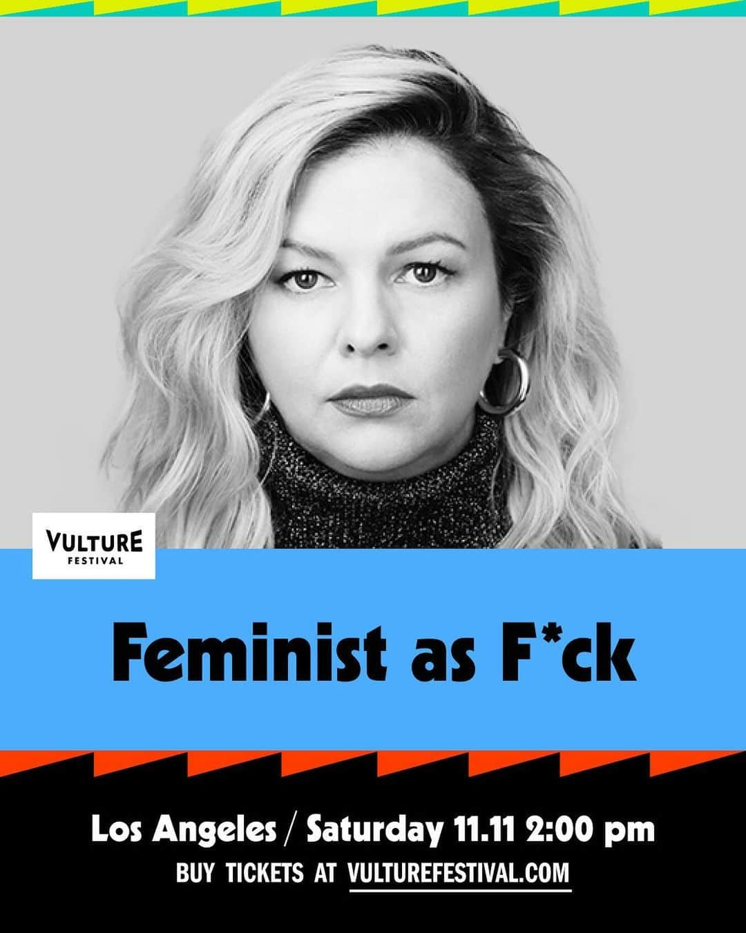 アンバー・タンブリンのインスタグラム：「On November 11th, @amberrosetamblyn hosts #VultureFestival's celebration of "Feminist as F*ck," an exciting and beloved literary series co-created and co-curated by @roxanegay74, showcasing some of the most daring feminist writers across genres today. Join Amber and fellow writers for a riveting and powerful afternoon of performances aimed at filling you up with creative and political inspiration. Tap the link in bio for tickets.」