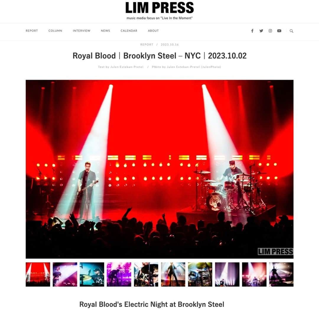 Julen Esteban-Pretelのインスタグラム：「Check out my report of @royalblooduk 's show at the Brooklyn Steel: https://limpress.com/report/12993 #RoyalBlood #USTour #LiveMusic #NYC #Brooklyn #BrooklynSteel #LIMPRESS #TourDreams」