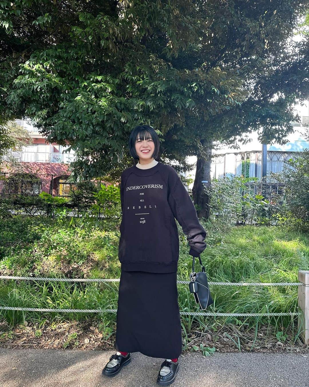 平川結月のインスタグラム：「#ootd  やっとお友とスケジュール合いました☺︎ 撮ってもらったよ〜」