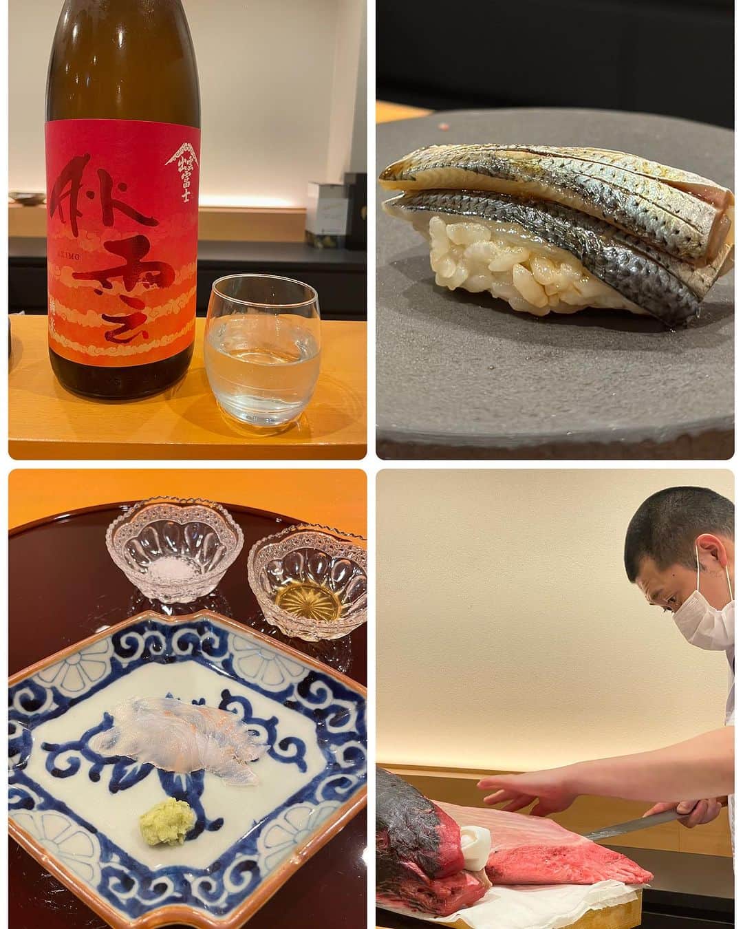 小川薫さんのインスタグラム写真 - (小川薫Instagram)「【熟成鮨】 . たまたまですが天満界隈で食事をすることが最近は多いです！ふらっと立ち寄るところもあれば事前に予約をしていくお店もあります。ハシゴするのが楽しい町ですね笑  先日は美味しいと聞いていた「熟成鮨　和」 @jukusei_sushi_kazu  へ伺いました。  つまみから始まり 「海老芋の白味噌仕立て」 「朝しめた　明石の天然のひらめ」を塩と煎り酒で。 「かつお漬け　のりの佃煮のソース」  ここから熟成の肴を。 「2ヶ月熟成させた青森のまぐろ」 「こはだ」は二枚重ね。 一枚が13日熟成で、一枚当日しめたもの。 口の中でほどけました。 ほかにも3週間熟成させた「白甘鯛」 3週間熟成「天然の縞鯵」 2か月熟成の「まぐろ」など。 熟成鮨だけでなく1枚1500円の海苔も絶品。 鮨も熟成も奥が深いですね‼︎ . #熟成鮨　#熟成鮨和  #天満グルメ　 #sushiosaka  #sushi #agedsushi  #salondeclover  #サロンドクローバー #小川薫　 #料理研究家　#テーブルコーディネーター」10月17日 21時20分 - salondeclover
